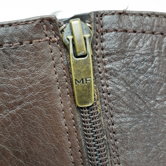 Marc Fisher Kacee Leather Riding Boots Brown NWOT - Picture 7 of 11